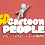 3D Cartoon Bubble People