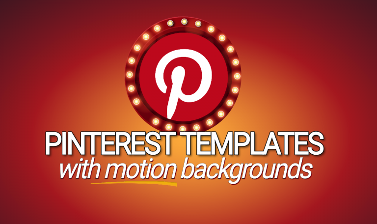 Pinterest Templates with Motion Graphics