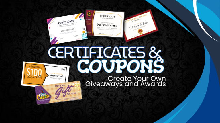 Certificates & Coupon Templates